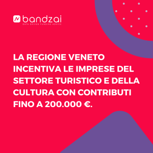 grafica sui toni del viola e del rosso che riporta il titolo dell'articolo sulla Regione Veneto